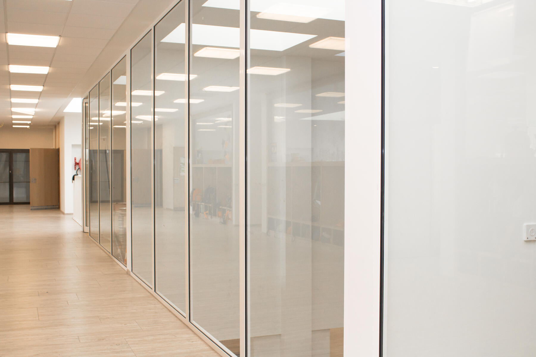 brandwerende glazen wand